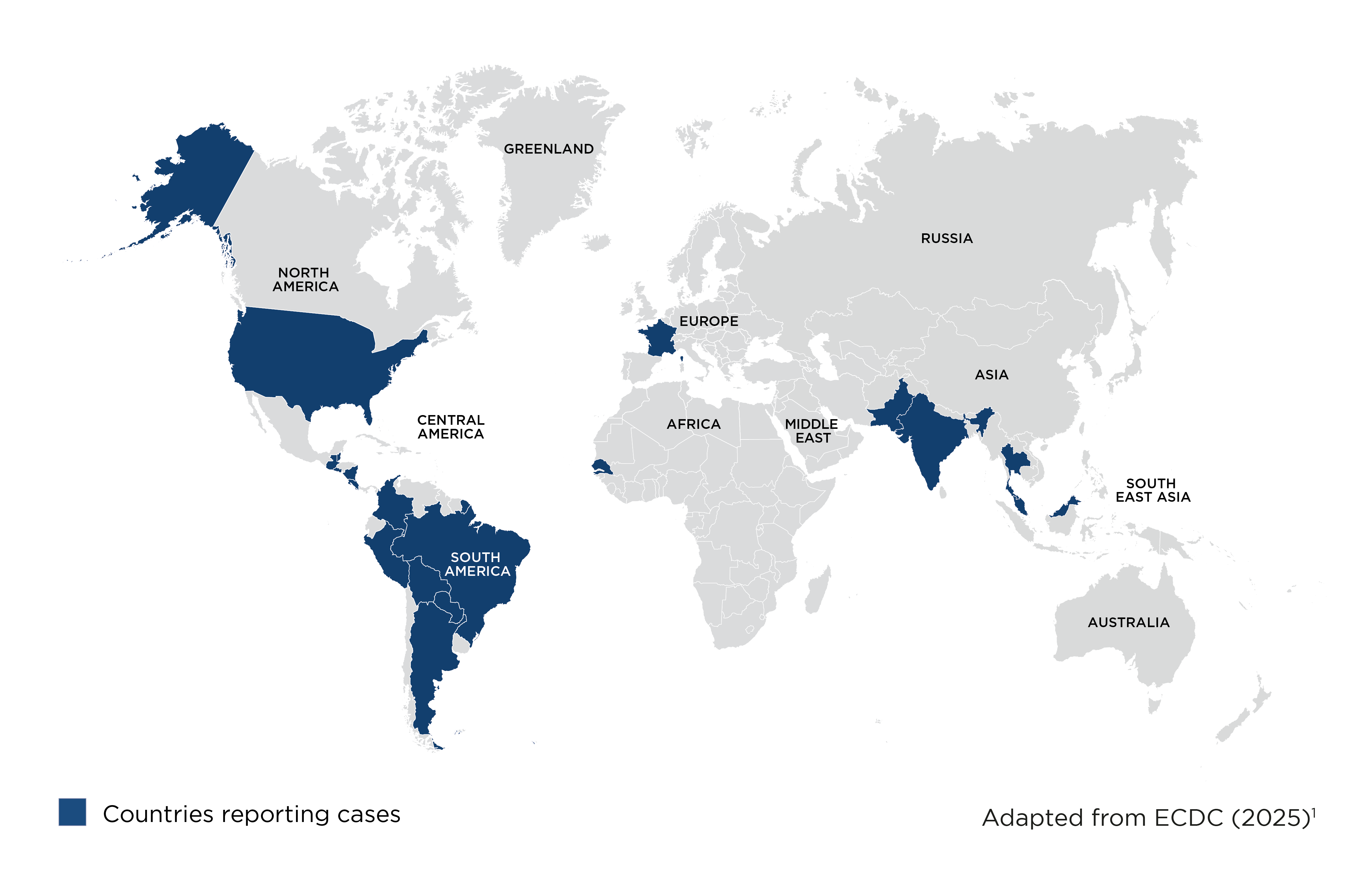 Map of risk areas for Chikungunya